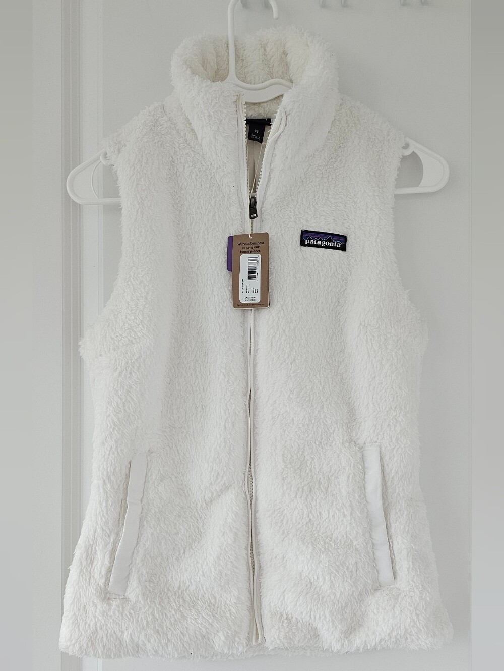 Patagonia Women's White Fleece Vest